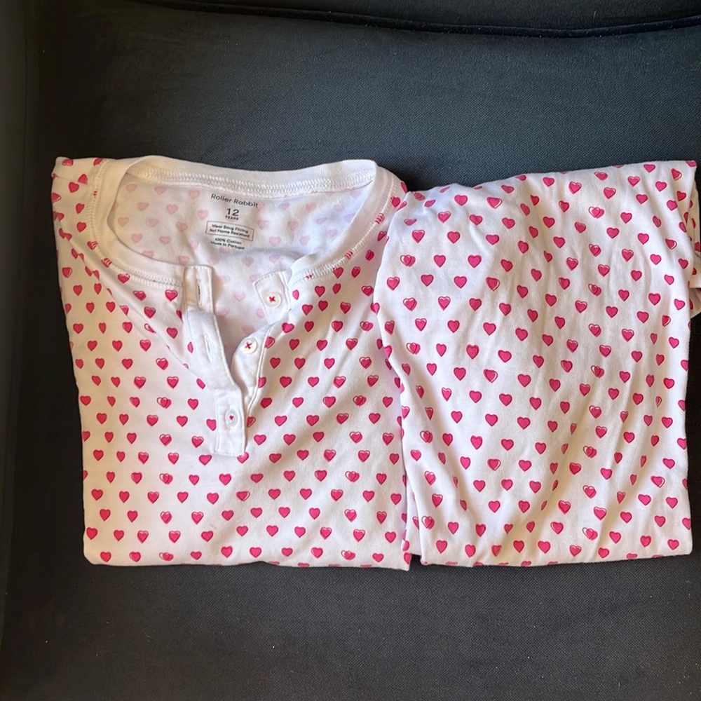 Pink heart Rollerrabbit pajamas💓